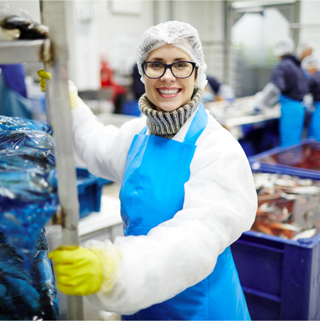 Alternative protein industry worker